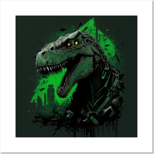 Tyrannosaurus rex mechanical Posters and Art